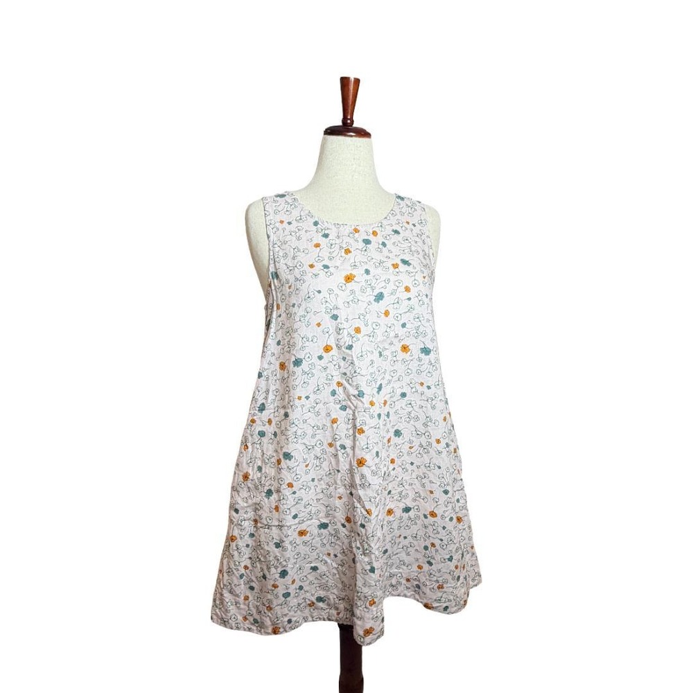 Cynthia Rowley Womens Floral Shift Dress with Pockets 100% Linen - Picture 9 of 9